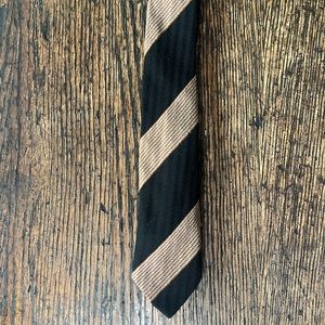 Dries Van Noten Neck Tie 100% Silk Made In Italy Stripe Skinny. Never worn